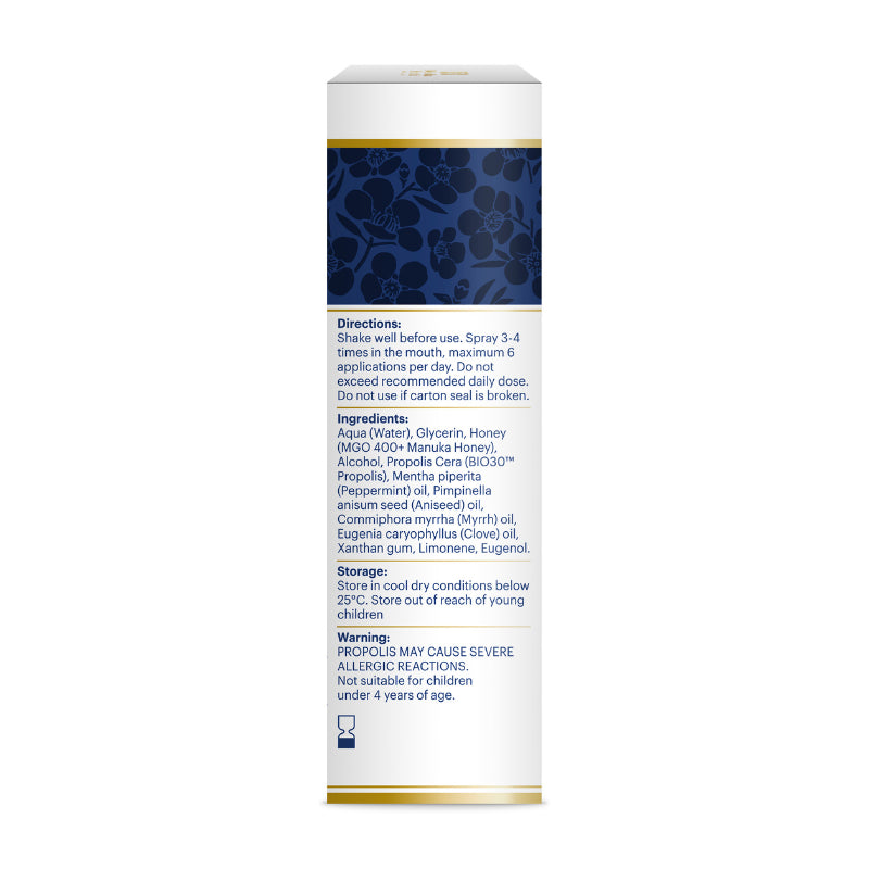 Manuka-Honig und Propolis Rachenspray